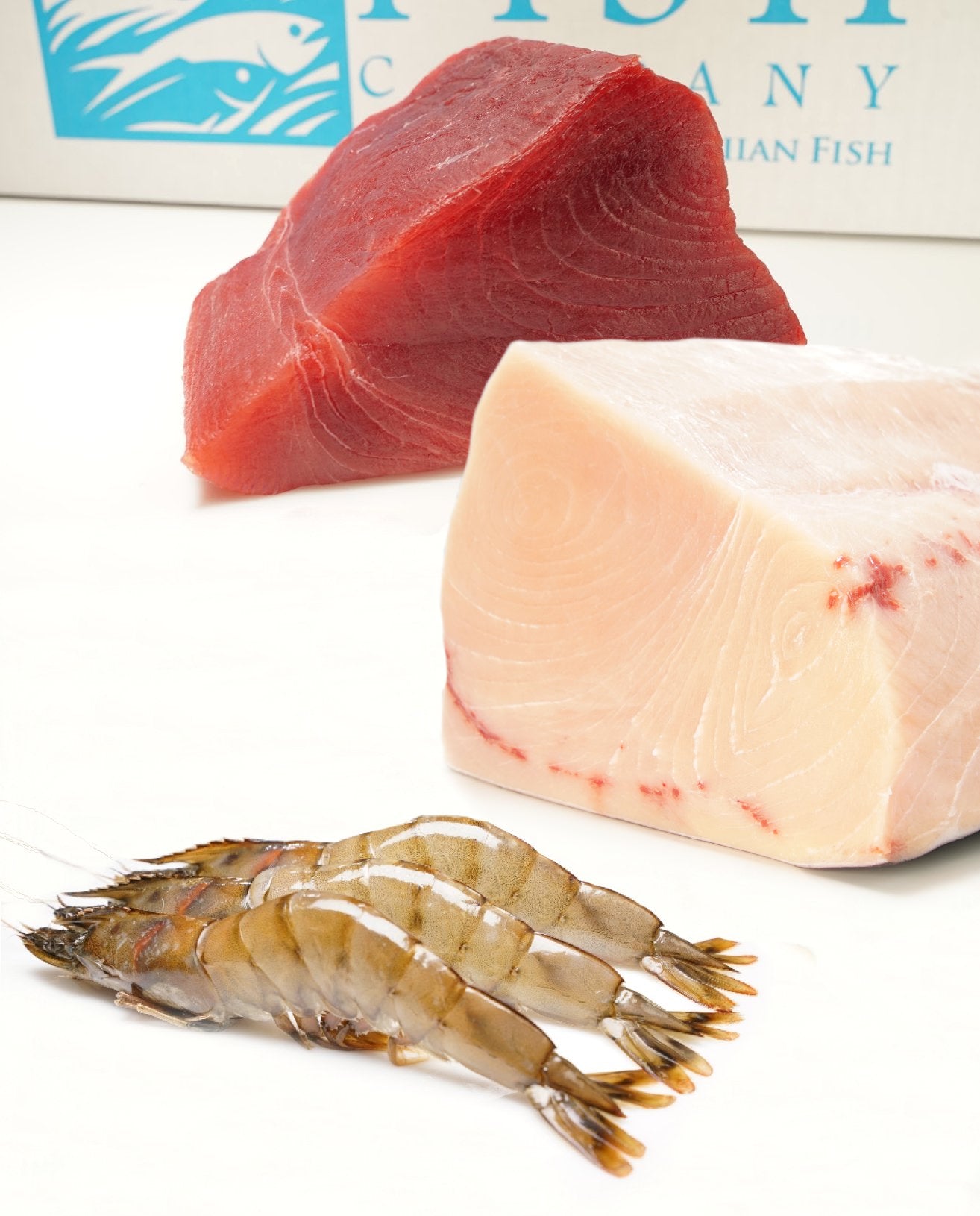 Ultra Ahi, Premium Swordfish And Kauai Sweet Prawns 4.5 lbs