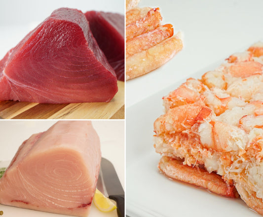 Ultra Ahi, Premium Swordfish And Red Deep Sea Sweet Crab 4.5 lbs